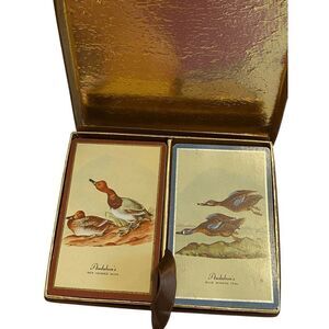 Vintage Congress Audubon Red Headed Duck & Blue Winged Teal Playing Cards